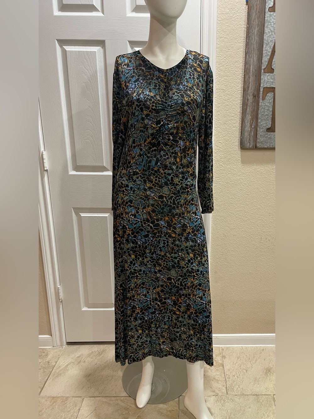 Ulla Johnson Naia Printed Jersey Maxi Dress in multihued caribaea print Size XL - Picture 4 of 11